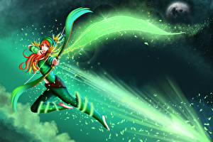 Sfondi desktop DOTA 2 Windrunner Arciere Guerriero Ragazze Fantasy