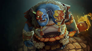 Sfondi desktop DOTA 2 Ogre Magi Orco Videogiochi