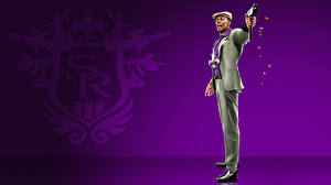 Papel de Parede Desktop Saints Row Homem Terno Negróide 3 3D_Gráfica