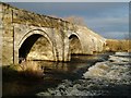 SE3370 : B6265 road bridge over River Ure by Toby Speight