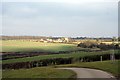 SK9813 : Lodge Farm and fields by Terry Butcher