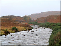  : Looking up the Brora from Braegrudie by sylvia duckworth