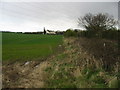 TR1063 : View along field boundary with Pye Alley Lane by Nick Smith