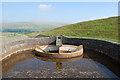 NY8438 : Burnhope Reservoir overflow by Dean Allison