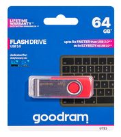 USB Flash Drive 64Gb Goodram (Red) (UTS3-0640R0R11)