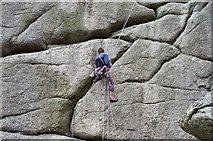  : Climber at Vixen Tor by Fiona Avis