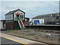 SH9478 : Abergele & Pensarn Signal Box by Jim Goldsmith