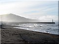 SN5781 : A stormy day at Aberystwyth South beach by John Lucas