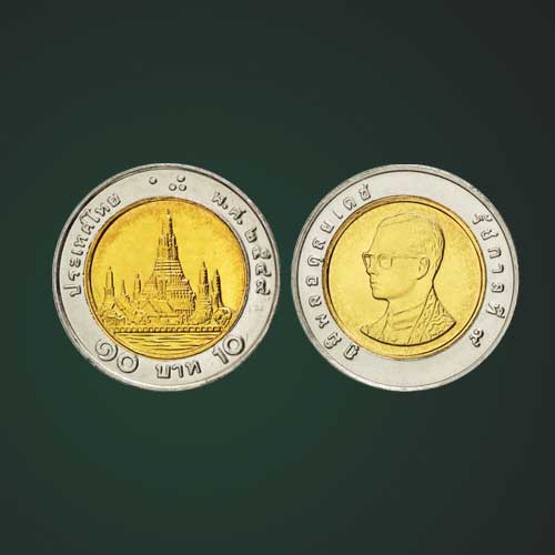 10 Baht coin 2537