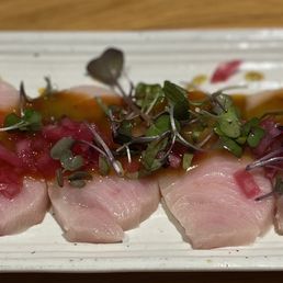 Photo of Ototo Sushi - San Diego, CA, United States. 7 Piece Yellowtail Tiradito