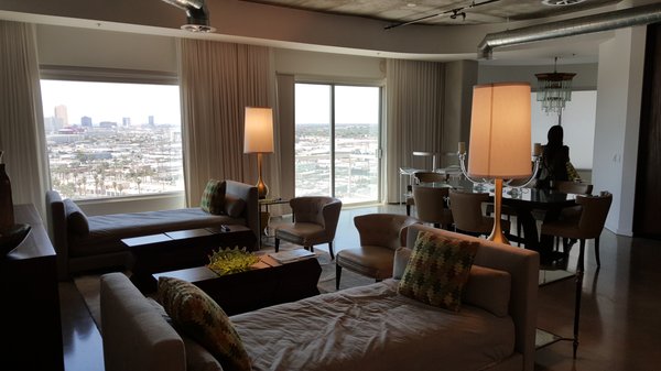 Photo of Soho Lofts - Las Vegas, NV, US. Living room in a #2B unit.