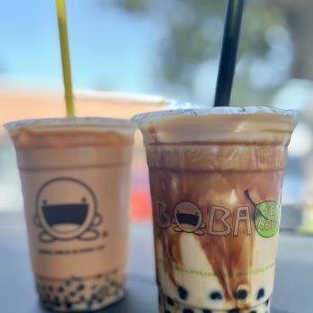 Tiger milk tea and brown sugar milk tea