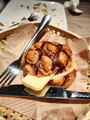 Photo of Mom Kitchen - San Diego, CA, US. Pineapple Bun (not authentic HK style)