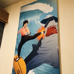 Photo of Ototo Sushi - San Diego, CA, United States. Bruce Lee painting