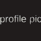 the phrase "profile pic" on a black background