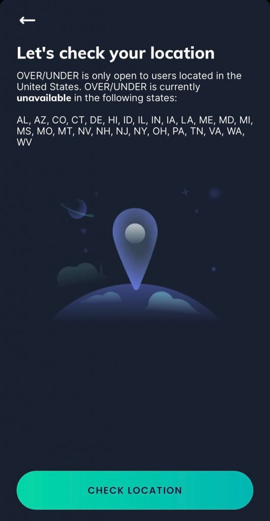 Sleeper app uses geolocation for its over/under game. 