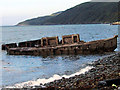 NX0569 : Loch Ryan Old House Point, Mulberry Harbour 'Beetles' by M Campbell