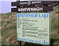  : Binevenagh Lake notice by Kenneth  Allen