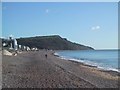 SY2489 : Shingle Beach at Seaton by Sarah Charlesworth