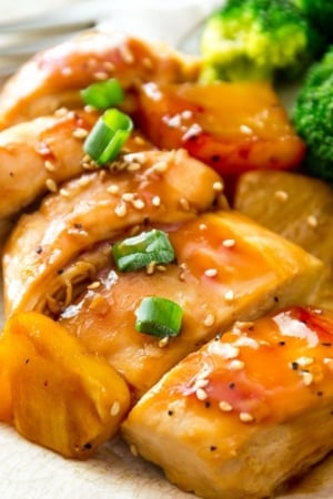 baked pineapple teriyaki chicken