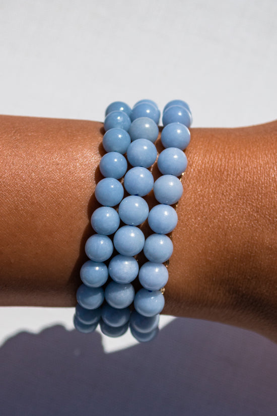 Angelite Beaded Bracelet