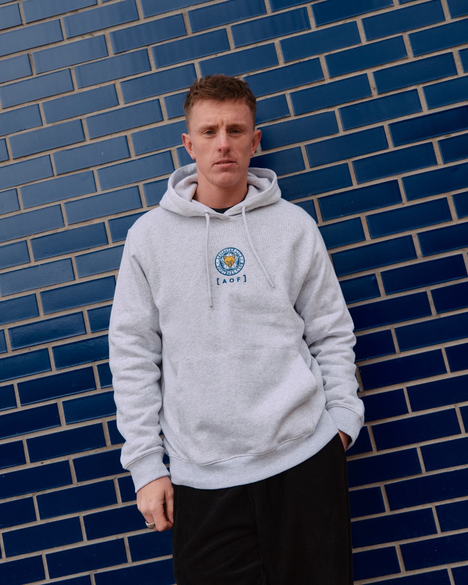 LCFC x AOF - Grey Essential Hoody