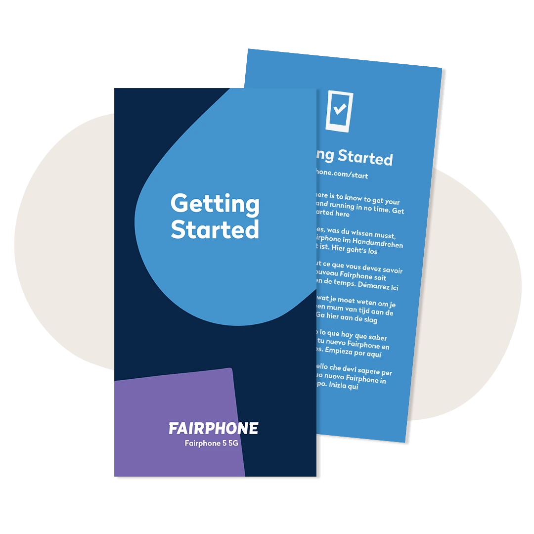 getting started documentation phone fairphone