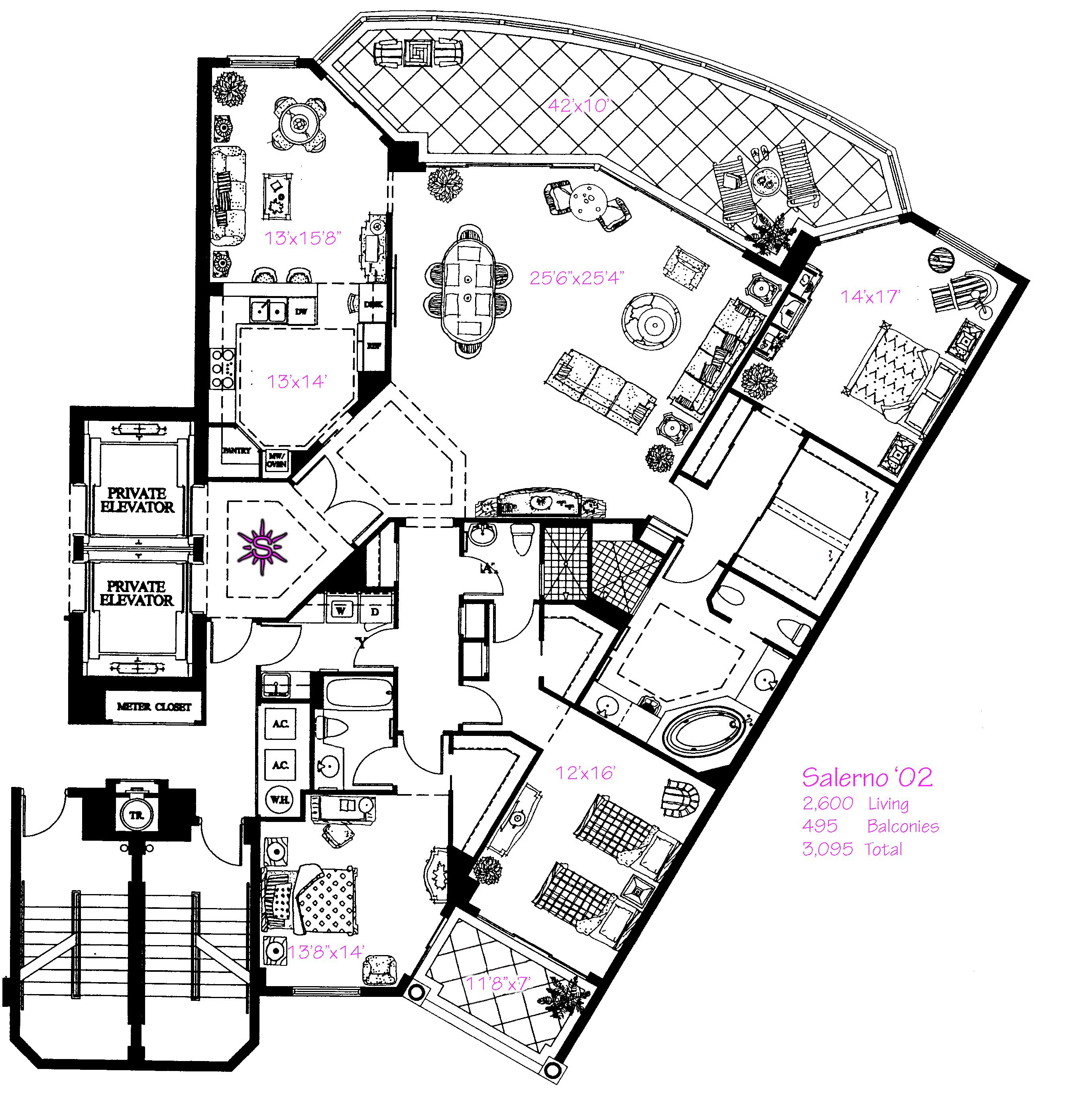 Salerno Condos Floor Plans Luxury Condos in Bay Colony