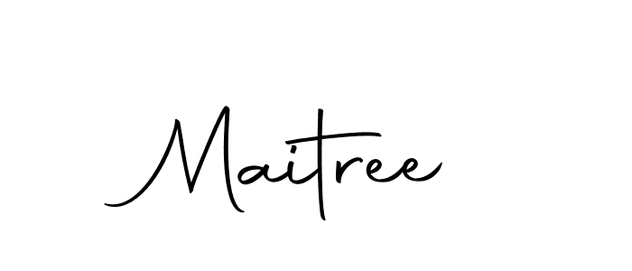 Create a beautiful signature design for name Maitree. With this signature (Autography-DOLnW) fonts, you can make a handwritten signature for free. Maitree signature style 10 images and pictures png