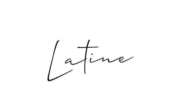 Also we have Latine name is the best signature style. Create professional handwritten signature collection using Allison_Script autograph style. Latine signature style 2 images and pictures png