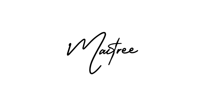 Also You can easily find your signature by using the search form. We will create Maitree name handwritten signature images for you free of cost using AmerikaSignatureDemo-Regular sign style. Maitree signature style 3 images and pictures png