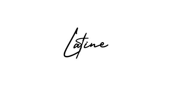 Create a beautiful signature design for name Latine. With this signature (AmerikaSignatureDemo-Regular) fonts, you can make a handwritten signature for free. Latine signature style 3 images and pictures png