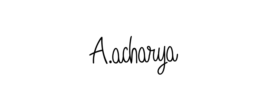 A.acharya stylish signature style. Best Handwritten Sign (Angelique-Rose-font-FFP) for my name. Handwritten Signature Collection Ideas for my name A.acharya. A.acharya signature style 5 images and pictures png