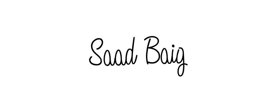 You can use this online signature creator to create a handwritten signature for the name Saad Baig. This is the best online autograph maker. Saad Baig signature style 5 images and pictures png