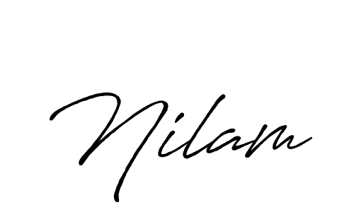 Also we have Nilam  name is the best signature style. Create professional handwritten signature collection using Antro_Vectra_Bolder autograph style. Nilam  signature style 7 images and pictures png