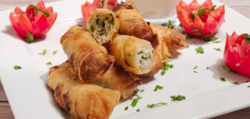 Turkish Halloumi and Mint Rolls (Sigara Borek)