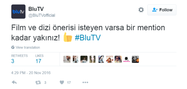 Twitter’ı güzel kullanan işlerden bir diğeri: “Ne izlesem?” sorusuna cevap