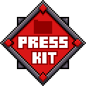 A demonic presskit button