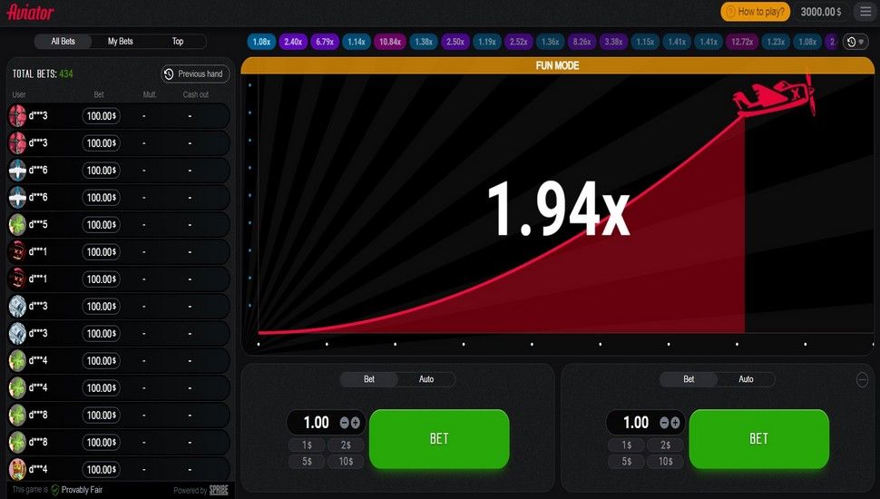 Aviator Crash Game gameplay