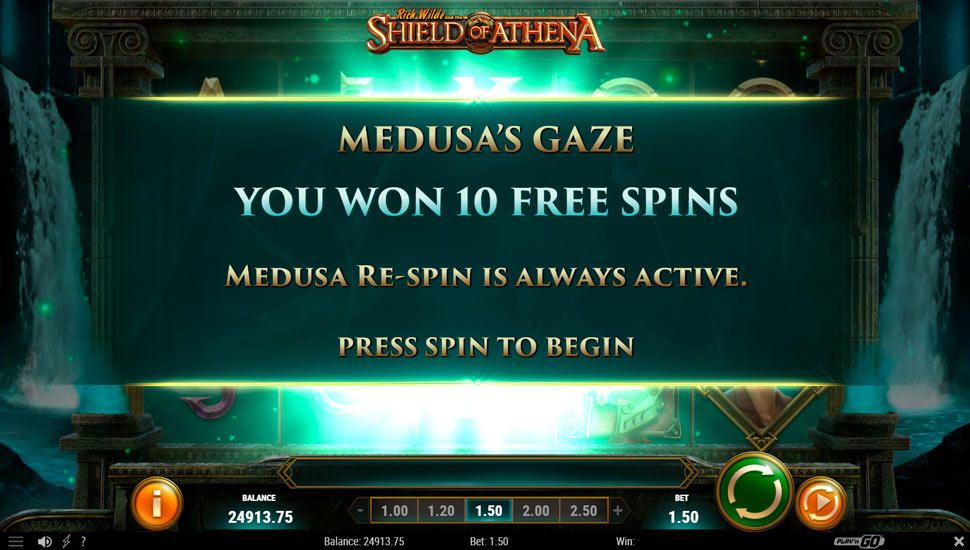 Rich Wilde and the Shield of Athena slot Free Spins