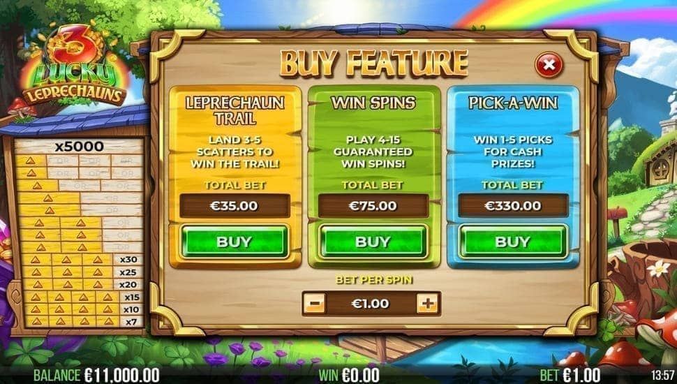 3 lucky leprechauns slot buy bonus