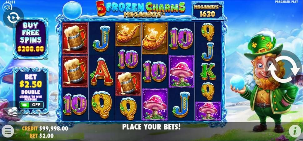 5 Frozen Charms Megaways slot mobile