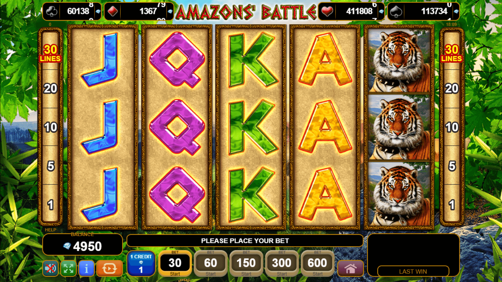 50 Amazons Battle slot play free