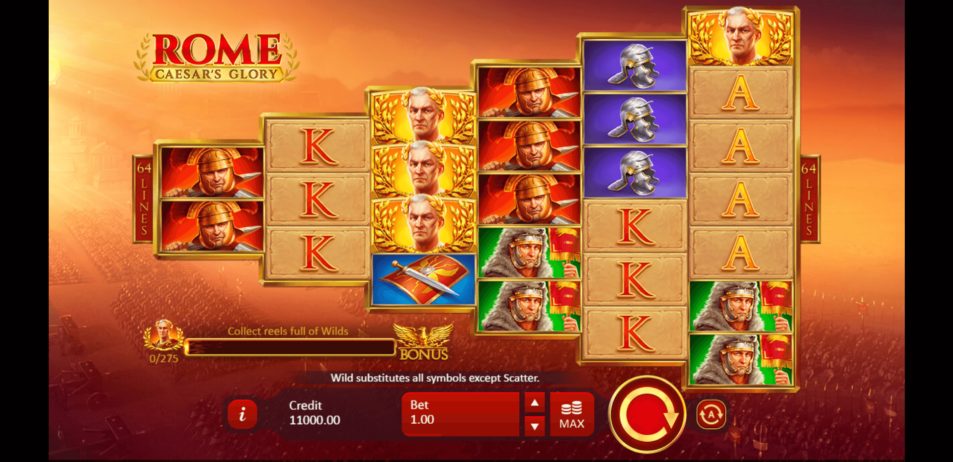 Rome Caesars Glory slot play free