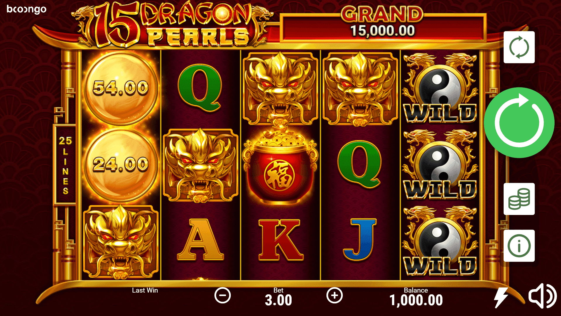 15 Dragon Pearls slot play free