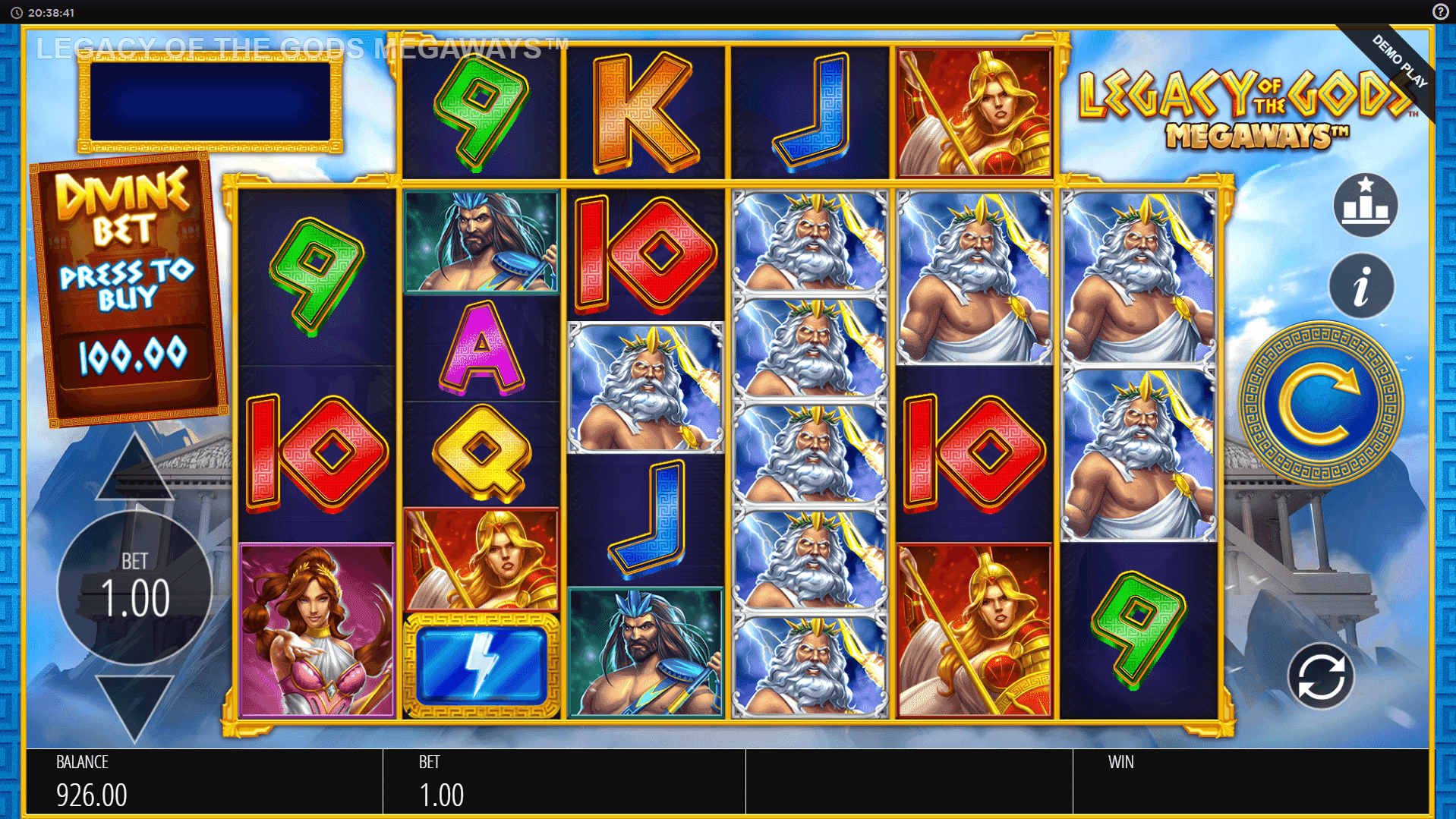 Legacy Of The Gods Megaways slot play free