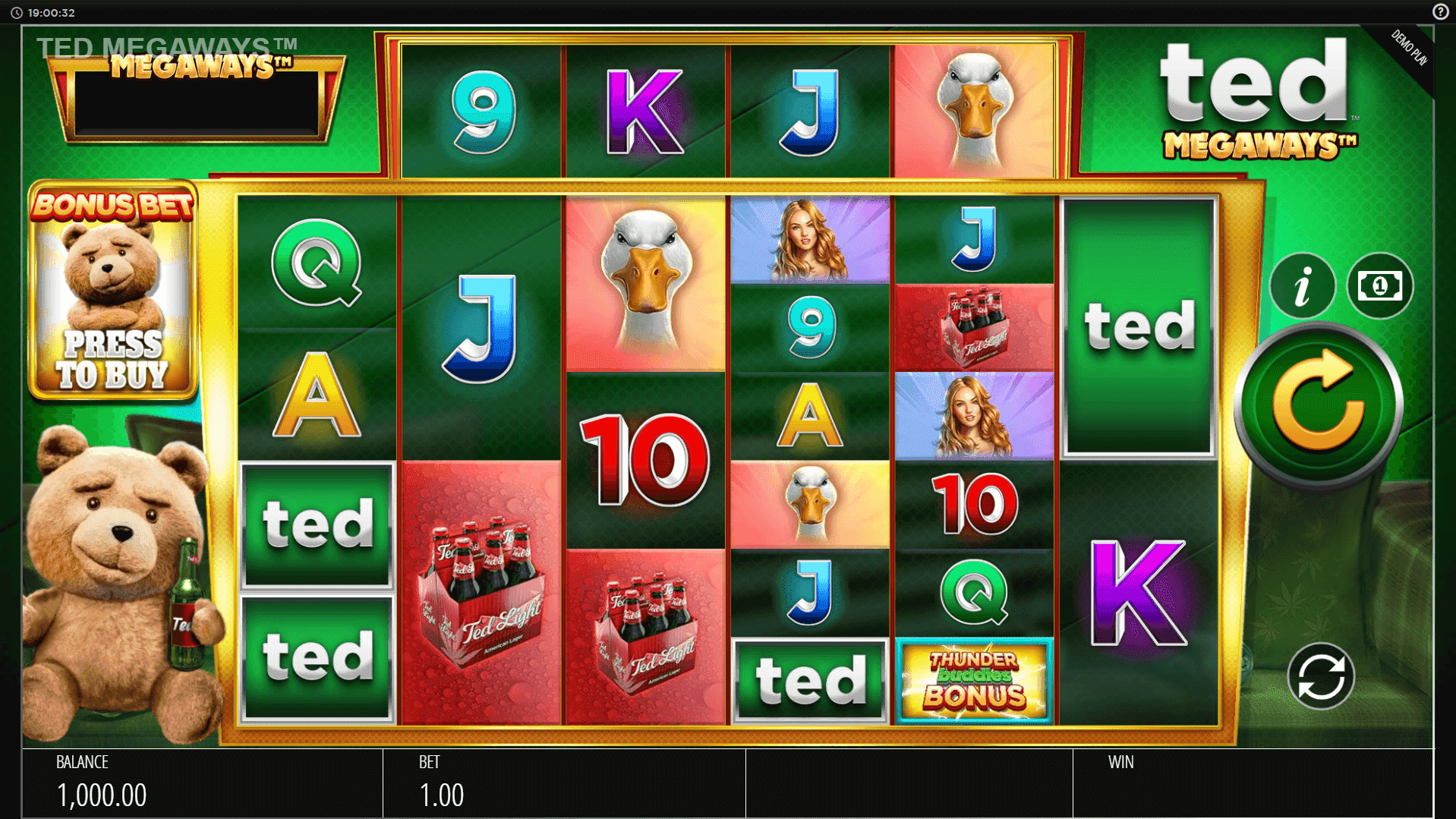 Ted Megaways slot play free