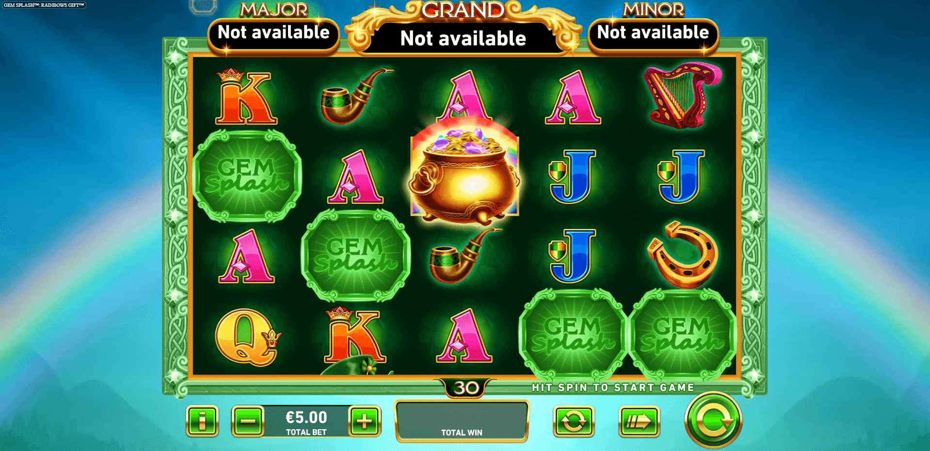 Gem Splash Rainbows Gift slot play free