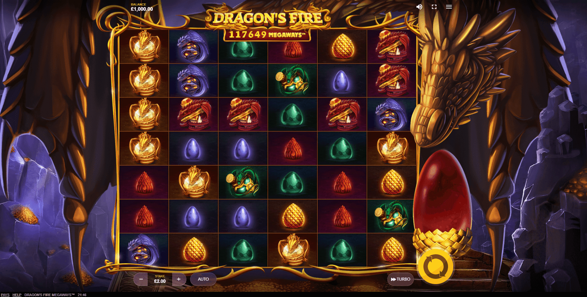 Dragons Fire Megaways slot play free