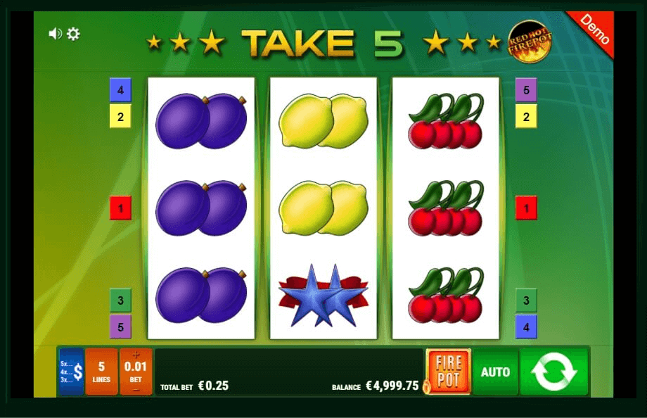 Take 5 Red Hot Firepot slot play free